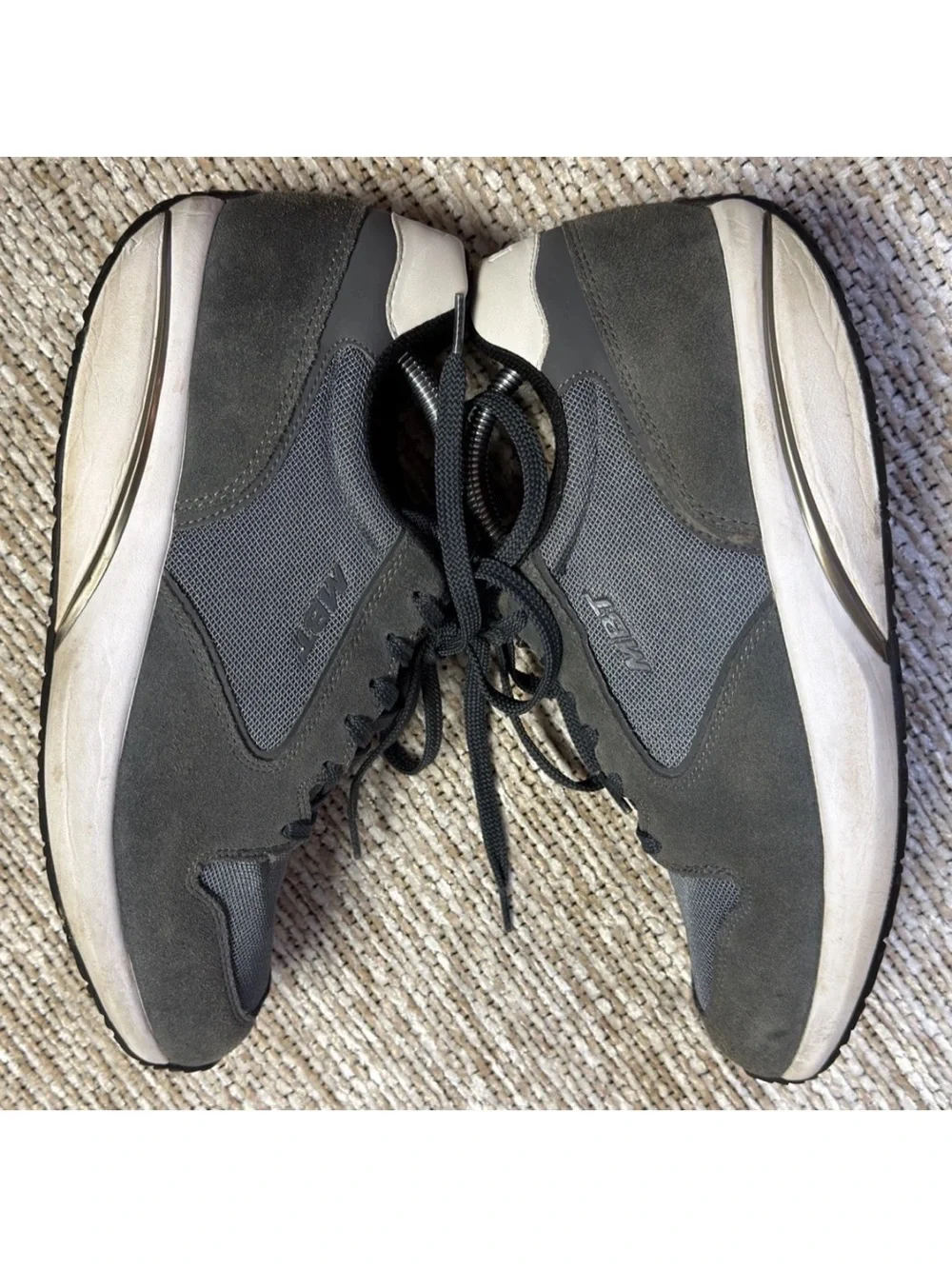 MBT 1997 Classic II Sneakers Dark Gray Suede Mesh Size 10